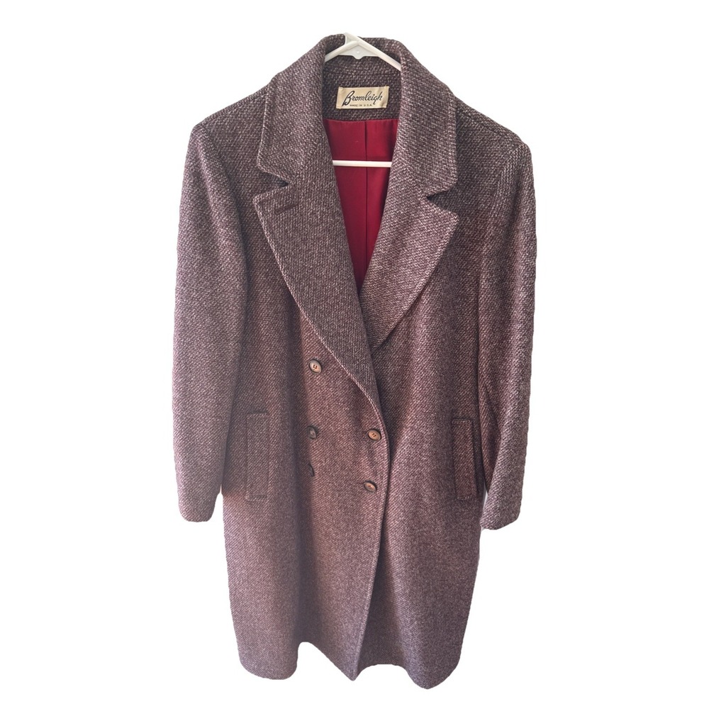Bromleigh Vintage Wool Coat M Union Made In The USA
